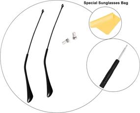 img 1 attached to 🔩 CEYDEY Gold Replacement Screws for Aviator RB3025 3025 Sunglasses Repair Kit (Set of 4) with Screwdriver