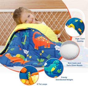 img 2 attached to 🛏️ Enhance Kids' Restful Nights with BUZIO Reversible Weighted Sleeping Patterns for Home Store