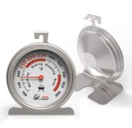 🌡️ 3 inch extra large oven thermometer with easy-to-read dial, nsf certified for accurate temperature monitoring, large hook and panel base for convenient hanging or standing, safe for long-time kitchen cooking (1 unit) logo