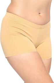 img 4 attached to 🩳 Teamwear Booty Shorts for Women: Stretch is Comfort's Nylon/Spandex Performance Essential