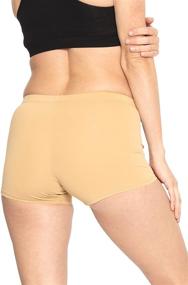 img 2 attached to 🩳 Teamwear Booty Shorts for Women: Stretch is Comfort's Nylon/Spandex Performance Essential