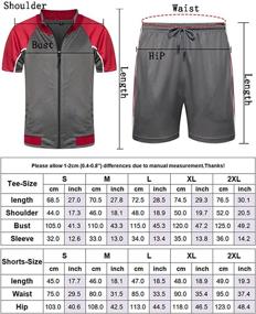 img 1 attached to Cofouen Sweatsuit Jogging Tracksuit T Shirt Men's Clothing in Active