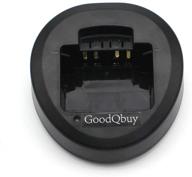 🔋 goodqbuy battery charging dock for yaesu vertex radios with uni batteries vx-231 vx-351 vx-354 vx-451 vx-454 evx-531 - compatible with cd-58 pa-55b fnb-v130li-uni v133li-uni v134li-uni logo