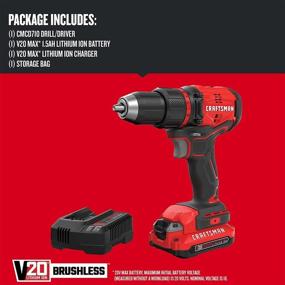 img 2 attached to Powerful and Efficient: CRAFTSMAN CMCD710C1 Brushless Cordless Driver Unleashed