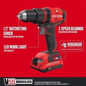 img 3 attached to Powerful and Efficient: CRAFTSMAN CMCD710C1 Brushless Cordless Driver Unleashed