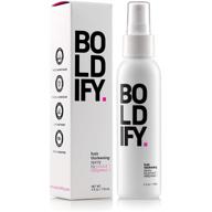 💇 get thicker hair in 60 seconds with boldify hair thickening spray - stylist recommended for women & men - volumizer and texture spray hair thickener for fine hair - 4 oz logo