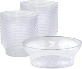 img 4 attached to Pack Clear Plastic Bowls Disposable Food Service Equipment & Supplies