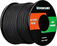 🐺 werewolves 700lb paracord/parachute cord: type iii 7 strand 100% nylon core and shell with 700 lb tensile strength - spool for versatile outdoor and survival uses логотип