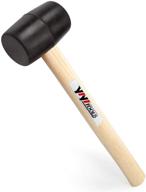 🔨 yiyitools rubber mallet with wood handle logo
