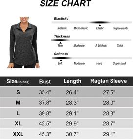 img 1 attached to 🏃 LURANEE Women's Long Sleeve Quarter-Zip Athletic Hiking Running Workout Tops