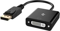 🔌 высококачественный адаптер rankie dp to dvi - надежный соединитель displayport с золотым покрытием dvi мужской к женскому (черный) логотип