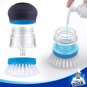 img 2 attached to Pack of 4 MR.SIGA Soap Dispensing Palm Brush Refills for Enhanced SEO