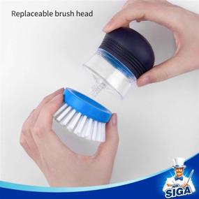 img 3 attached to Pack of 4 MR.SIGA Soap Dispensing Palm Brush Refills for Enhanced SEO