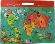 🎨 портфолио faber-castell "мой мир искусства" для детей: 8 раскрывающихся карманов. логотип