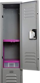 img 1 attached to 🔒 Optimize Your School Locker with Convenient Drawer and Adjustable Shelf Tools