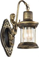 🧜 vintage mermaid wall sconce with brass finish – perfect lighting for bar, cafe, and balcony логотип