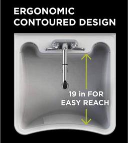 img 1 attached to 🧼 Enhance Hygiene with the White Zenna Home Ergo Tub Sanitation Station