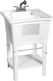 img 4 attached to 🧼 Enhance Hygiene with the White Zenna Home Ergo Tub Sanitation Station