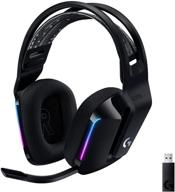 renewed logitech g733 lightspeed wireless gaming headset with suspension headband, 🎧 lightsync rgb, blue vo!ce mic technology and pro-g audio drivers - black logo