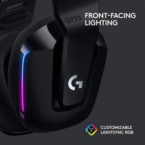 img 1 attached to Renewed Logitech G733 Lightspeed Wireless Gaming Headset with Suspension Headband, 🎧 LIGHTSYNC RGB, Blue VO!CE Mic Technology and PRO-G Audio Drivers - Black