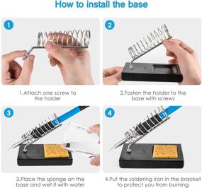 img 1 attached to 🔥 Adjustable Temperature Leather Tweezers for Soldering