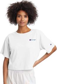 img 3 attached to Heritage Cropped Tee for Women by Champion, Left Chest Design