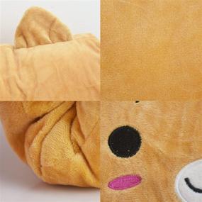 img 1 attached to 🧤 Lesirit Hand Muffs for Women and Girls: Cartoon Animal Plush Gloves to Keep Your Hands and Wrists Warm in the Cold Season