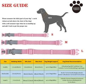 img 1 attached to 🐶 YUDOTE Dog Collar: Adjustable Soft Cotton Collars with Quick Release Buckle for Dogs & Puppies with Sensitive Skin