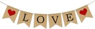 💖 баннер из джута "любовь", украшения на день святого валентина, гирлянда на день святого валентина, реквизиты для фотосъемки на день святого валентина, декоративный баннер для помолвки, декоративный баннер для свадьбы, декоративный баннер для годовщины. логотип