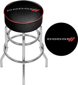 img 2 attached to 🪑 Padded Swivel Bar Stool: Trademark Gameroom Dodge Bar Edition