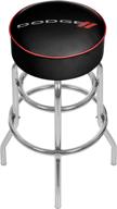 🪑 padded swivel bar stool: trademark gameroom dodge bar edition logo