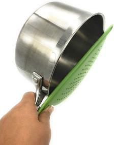 img 1 attached to 🍲 Efficient Pot Drainer with Convenient Handle: A Set of 2