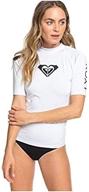🌴 roxy juniors heart print sleeve rashguard - women's swimsuit & cover up apparel logo