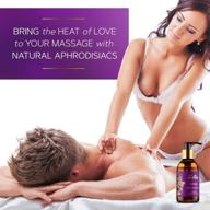 🌿 warming sensual massage oil - enriched with vitamin e, sweet almond, argan, jojoba & grapeseed oils - romantic & calming couples massage therapy - aromatherapy bliss for body & skin логотип