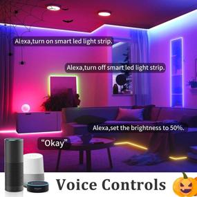 img 2 attached to 🔮 Avatar Controls 16.4 ft Alexa LED Lights: Music Sync, Dimmable Strip Lights - Google Assistant Compatible