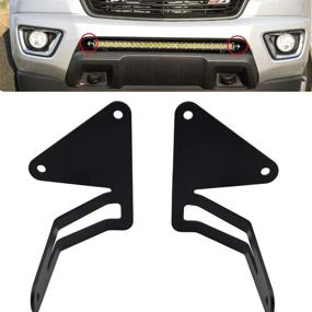 img 4 attached to 🚗 Highly Compatible 30'' LED Light Bar Hidden Bumper Mount Bracket for 2015-2021 Chevrolet Colorado & 2015-2020 GMC Canyon 4WD/2WD