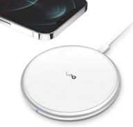 🔌 vebach qi certified wireless charging pad, aluminum frame, 7.5w fast charger for iphone 12 pro max/12 mini/12 pro/12/se 2020/11/11 pro/11 pro max/xs/xr/x/8, 10w for samsung s20/s10/note 10/s9 logo