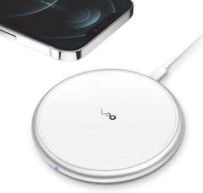 img 4 attached to 🔌 Vebach Qi Certified Wireless Charging Pad, Aluminum Frame, 7.5W Fast Charger for iPhone 12 Pro Max/12 Mini/12 Pro/12/SE 2020/11/11 Pro/11 Pro Max/Xs/XR/X/8, 10W for Samsung S20/S10/Note 10/S9