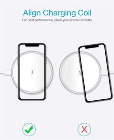 img 1 attached to 🔌 Vebach Qi Certified Wireless Charging Pad, Aluminum Frame, 7.5W Fast Charger for iPhone 12 Pro Max/12 Mini/12 Pro/12/SE 2020/11/11 Pro/11 Pro Max/Xs/XR/X/8, 10W for Samsung S20/S10/Note 10/S9