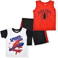 🕷️ marvel 3 pack amazing spider man sleeveless boys' clothing sets: a marvelous choice for your hero-in-training logo