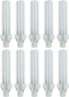 💡 sunlite pld26/sp65k/10pk 6500k daylight fluorescent double u-shaped twin tube cfl bulbs - 10 pack logo