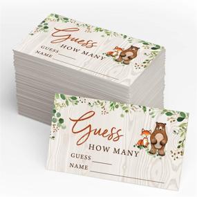 img 3 attached to Gummy Bear Candy Guessing Game Kit with Woodland Forest Animals Theme – Perfect for Birthday Parties and Baby Showers!