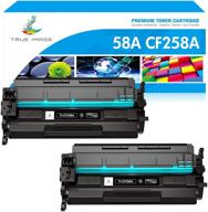 🖨️ high-quality compatible toner cartridge replacement for hp 58a cf258a 58x cf258x | black | 2-pack | compatible with hp pro m404n m404dn m404dw mfp m428fdn m428dw m304 m404 m428 printers logo