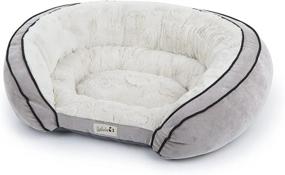 img 4 attached to 🐾 Ultimate Comfort with Petlinks Soothing Gel Memory Foam Pet Beds