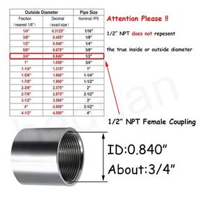 img 3 attached to 🚰 Enhance Your Plumbing System with the Beduan Stainless Fitting Coupling Threaded