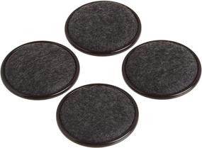 img 4 attached to 🪑 Shepherd Hardware 9092 2.5" Carpet Base Furniture Cups, Pack of 4