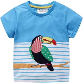 img 4 attached to 🦖 Dress Up in Style with EULLA Dinosaur T Shirt for Boys - Eye-catching Tops, Tees & Shirts Your Child Will Love