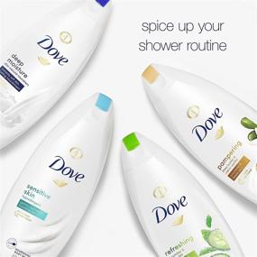 img 2 attached to 🧼Пакет жидкого мыла Dove Skin Natural питательное для тела – мгновенно смягчает кожу, обеспечивает длительное питание и эффективно удаляет бактерии – 4 штуки.