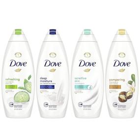 img 4 attached to 🧼Пакет жидкого мыла Dove Skin Natural питательное для тела – мгновенно смягчает кожу, обеспечивает длительное питание и эффективно удаляет бактерии – 4 штуки.