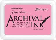 🌸 ranger aid-45649 wendy vecchi designer series pink peony archival ink pad: exceptional quality for creative projects logo